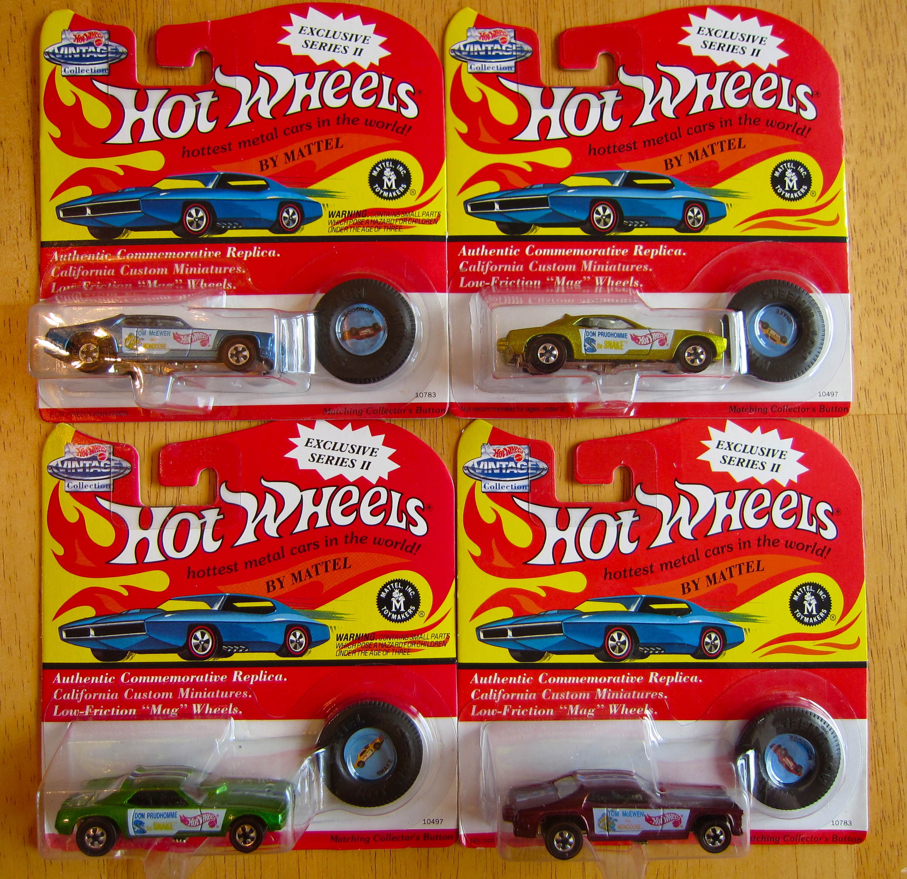 original hot wheels mongoose and snake drag race set