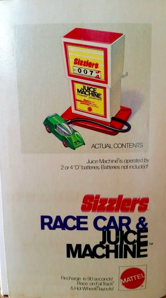 1971 Race Car & Juice Machine. Box art-side. Courtesy eBay.