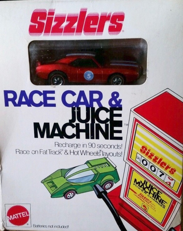 Race Car & Juice Machine. Box art-front. Courtesy eBay.