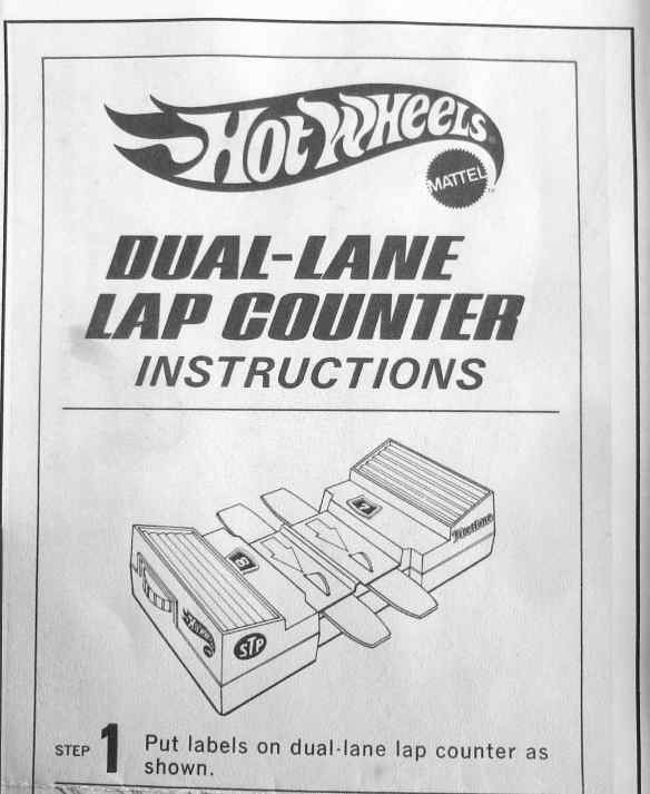 Dual-lane Lap Counter instructions - Step 1.