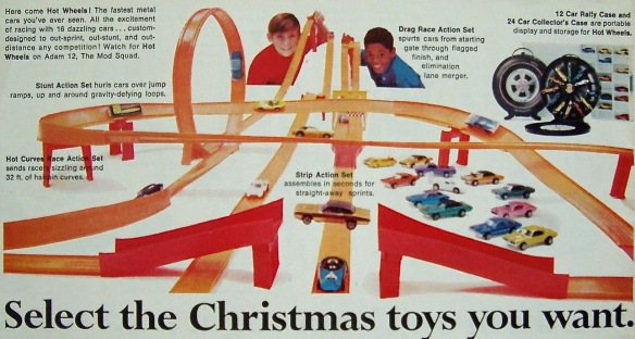 Hot Wheels Christmas 1968 ad