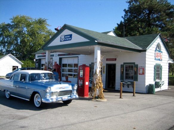 A classic service station on historic Route 66.